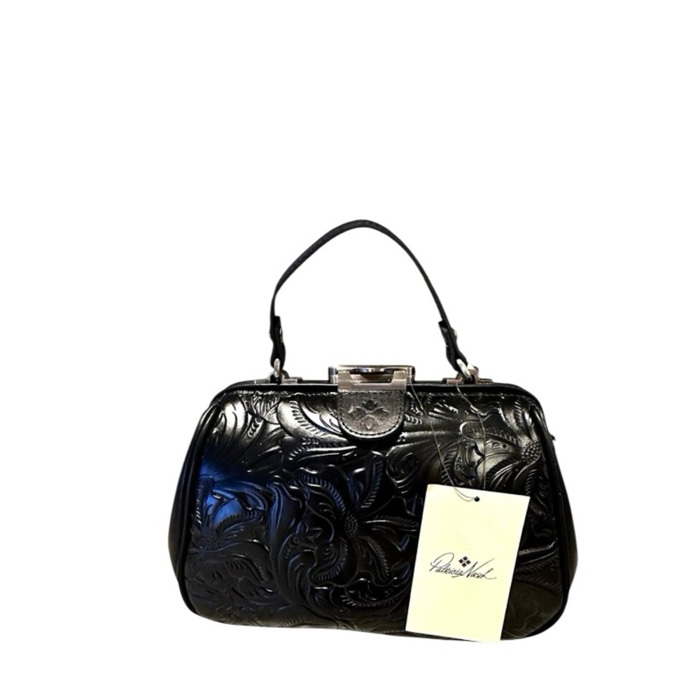 Patricia Nash Gracchi Satchel Tooled Leather w/ Removable Strap & Dust Bag NWT